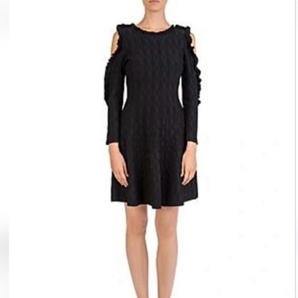 The Kooples Power Stretch Cold Shoulder Dress